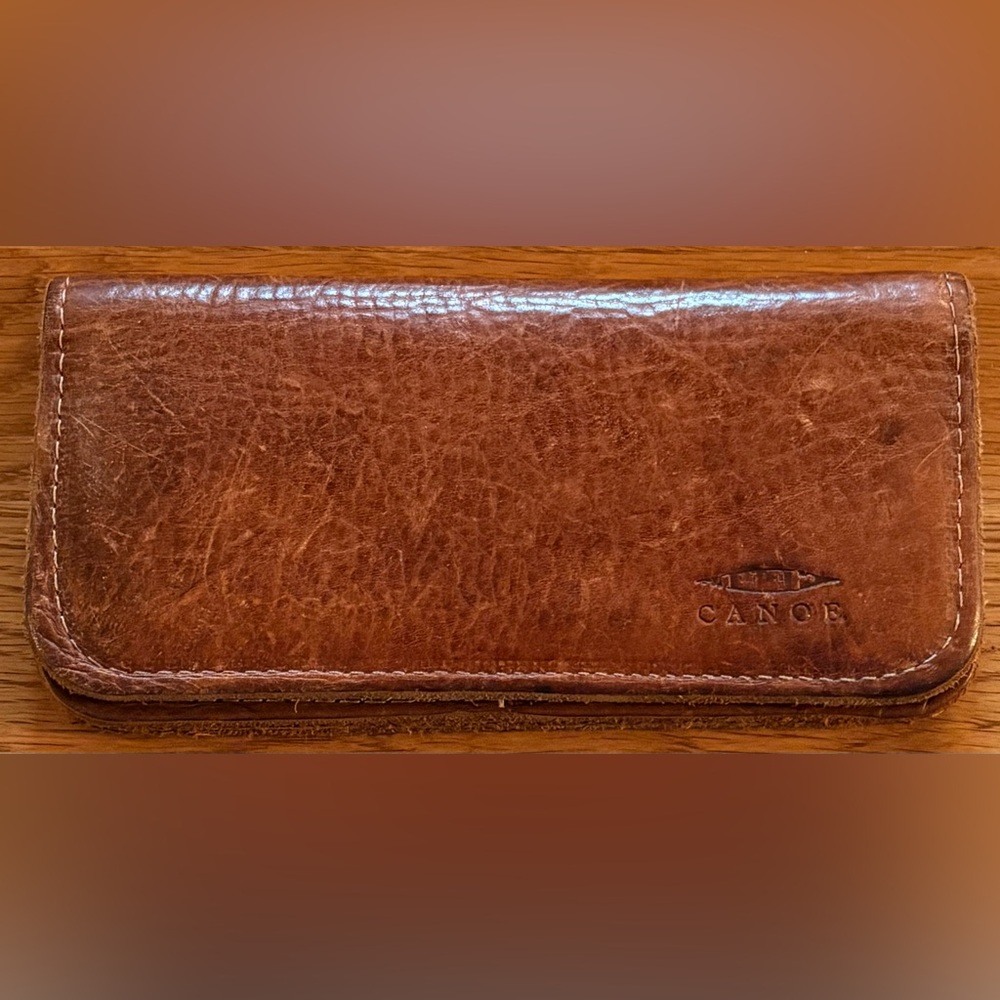 Canoe Leather Wallet, EUC